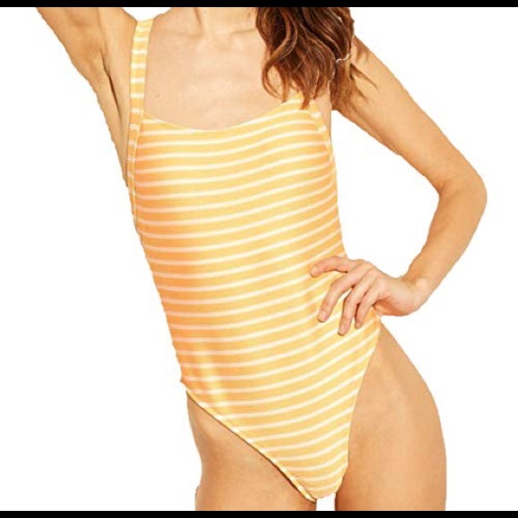 XL One piece swimsuit size XL ORANGE - Picture 3 of 11